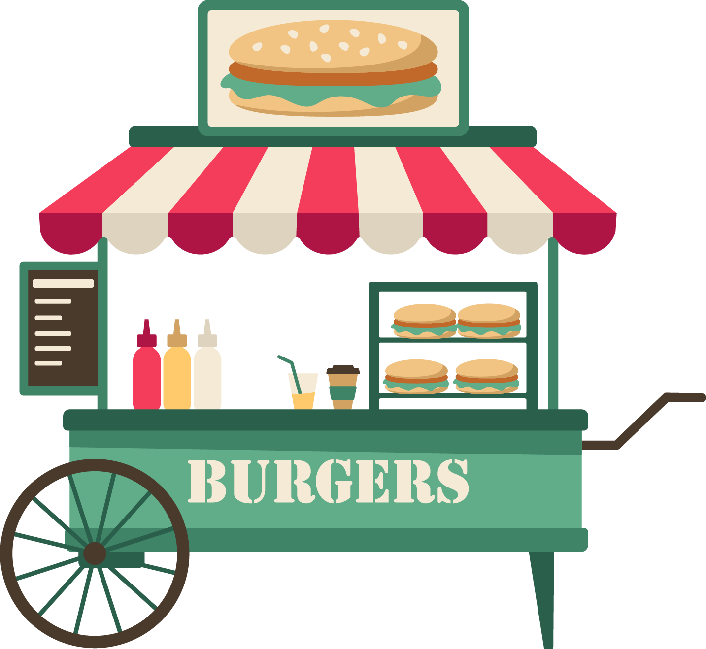 Burger stall